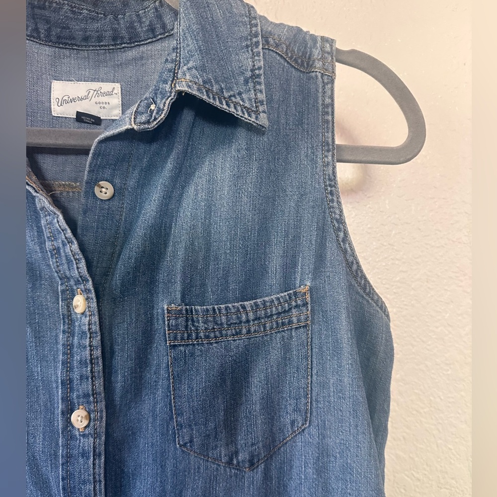 Universal Thread Light Blue Chambray Drawstring R… - image 3